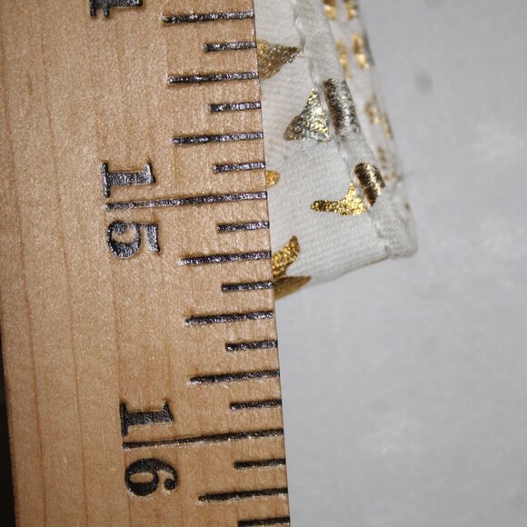 Chicos Platinum Denim Sz 0.5 x 24 White Gold Silver Animal Print Cotton Jeans - Picture 11 of 14